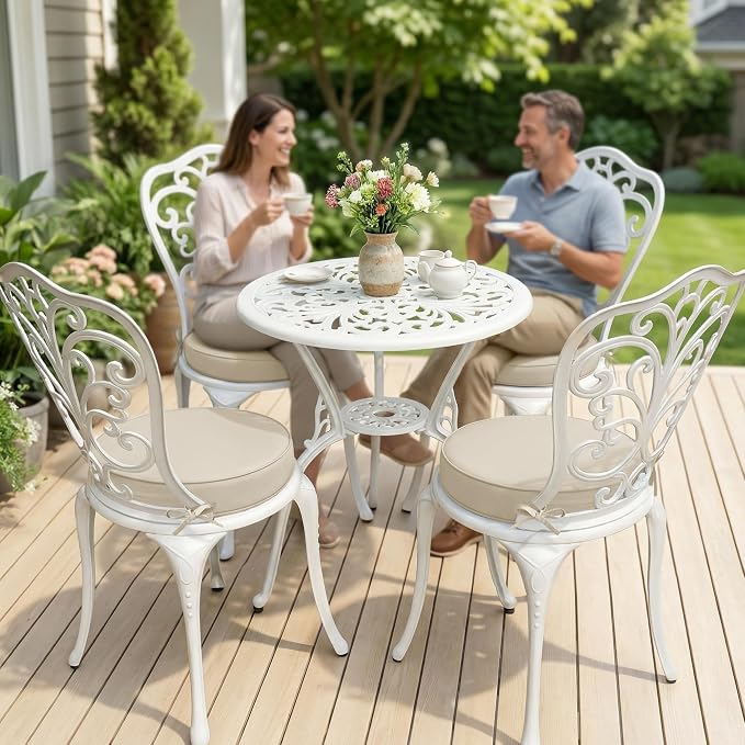 Summsun Outdoor Bistro Chair Cushions Set of 4 - Image 2