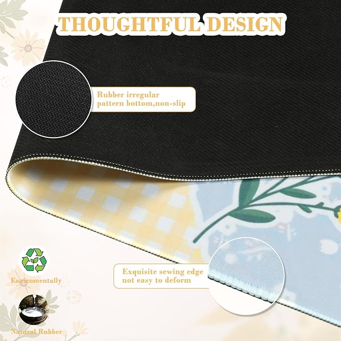 iCasso Aesthetic Checkered Desk Mat - Image 4