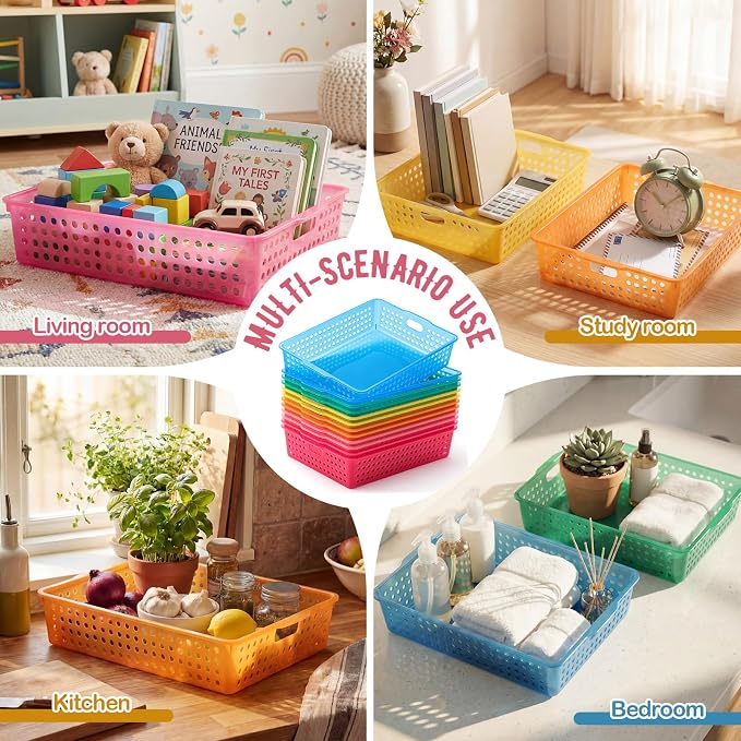 Geetery 12 Pack Classroom Storage Baskets - Image 5