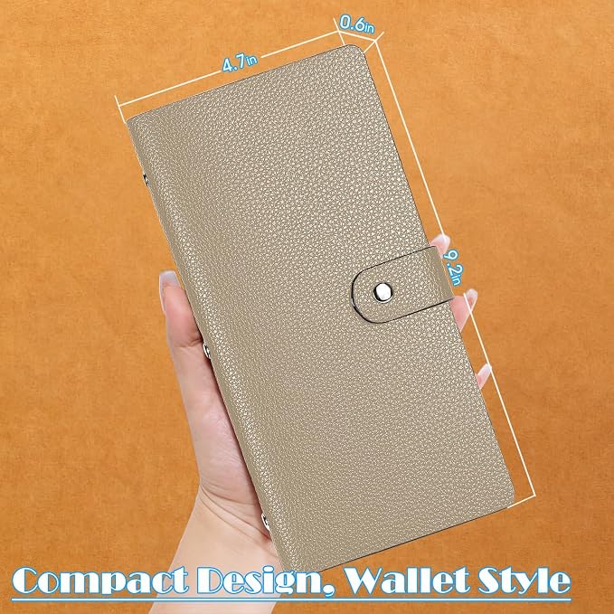 Leather Coupon & Receipt Organizer, Portable Receipt Holder - Image 8
