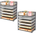 Subekyu 6-Tier Desk Paper Organizer, Desktop File Letter Tray by SUBEKYU