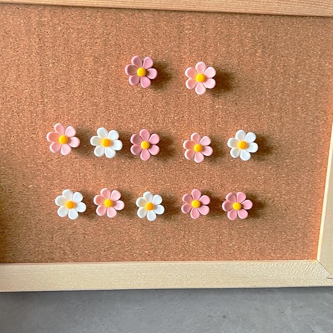 Flower Cute Push Pins for Bulletin Board Decorations, Office Decor for Women - Image 4
