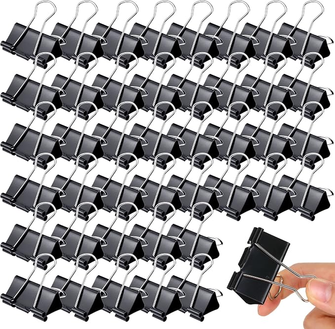 Yexiya 300 Pcs Large 1.61 Inch Binder Clips Bulk Big Paper Clamps Office by Yexiya