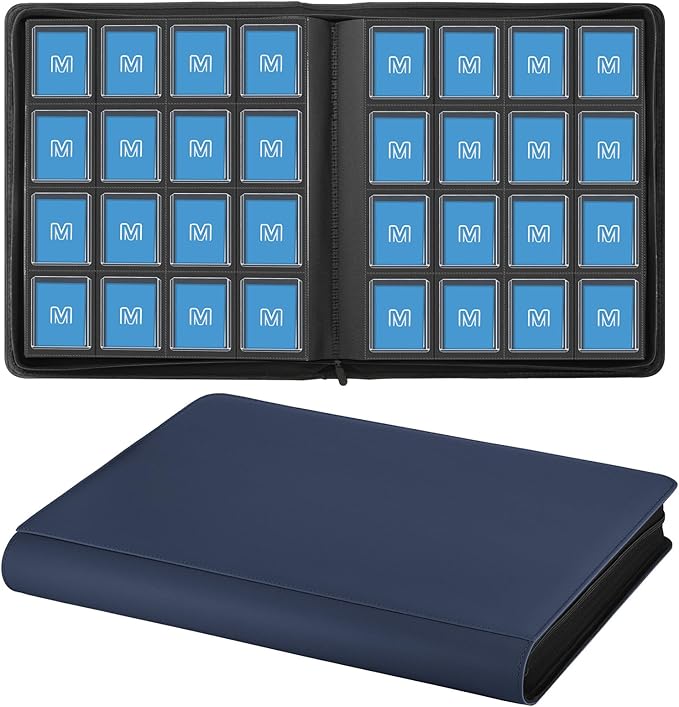 16 Pocket Toploader Binder, Holds 640 TopLoaders, Top Loader Binder by MOSLA