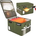 TOMKID 5200°F Fireproof Document Box, Fire Important Document Organizer by Aobteeny