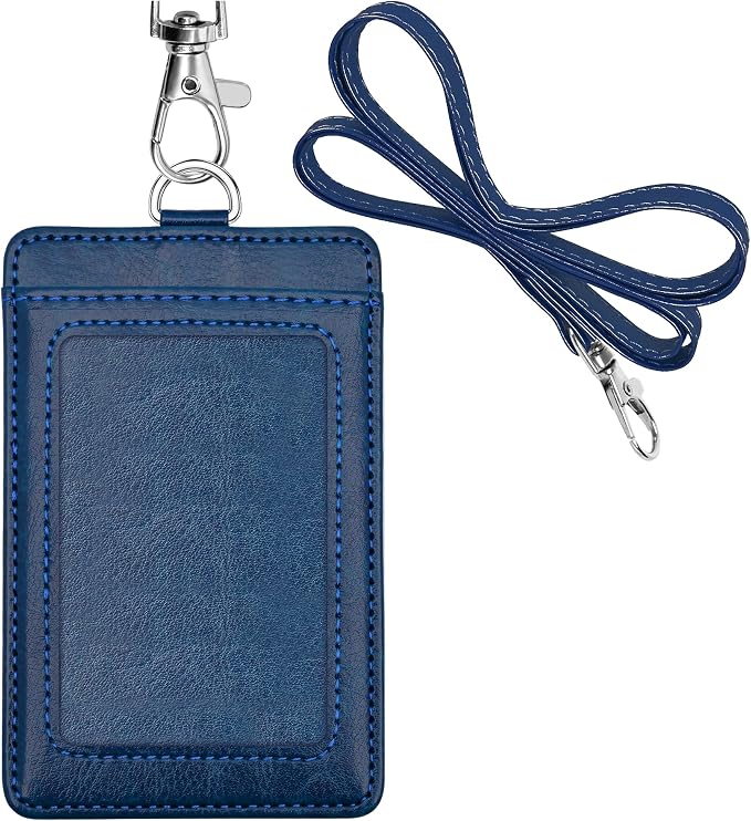 Life-Mate ID Badge Holder with 1 Clear ID Window, 1 Credit Card Slot and PU by Life-Mate