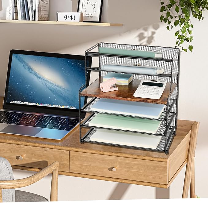 OPNICE 6-Tier Letter Tray Paper Organizer, Desk Organizers and Accessories - Image 3