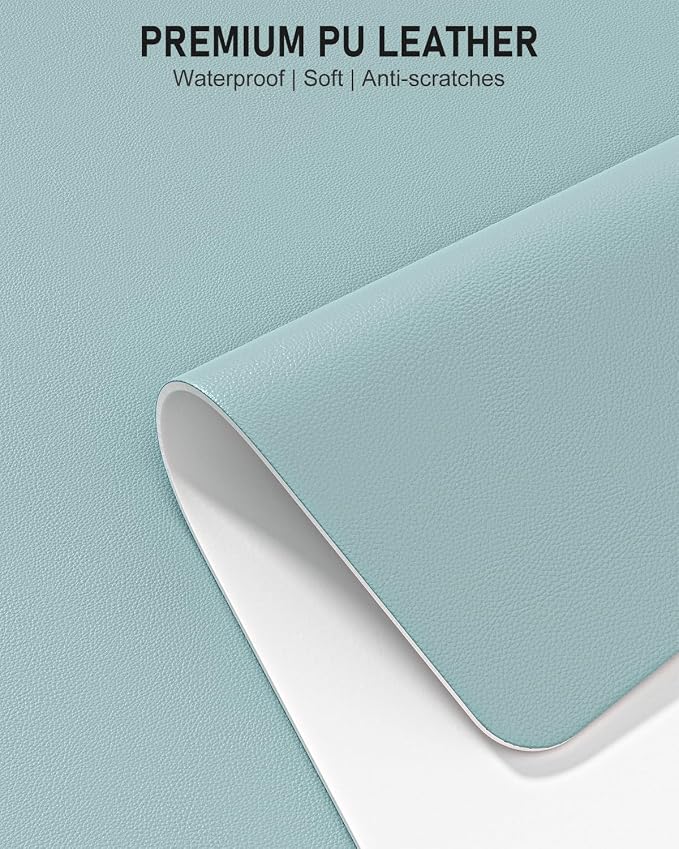 Desk Pad, 35.5" x 17" PU Leather Non-Slip Desk Mat Large Mouse Pad - Image 3