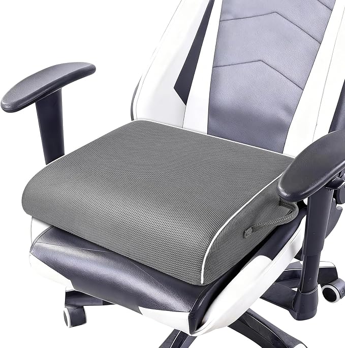 Large Memory Foam Seat Cushion, Non-Slip Cover Chair Pad by Himake