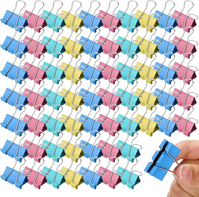 300 Pcs Medium Binder Clips Paper Clips Office Supplies Paper Clamps by Yexiya