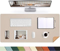AFIING Leather Desk Mat, 31.5" x 17", Desk pad Protector | Dual-Sided Cork & PU by AFIING