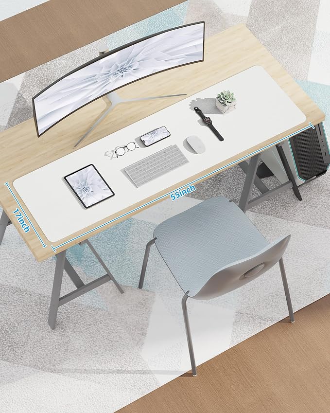 Large Desk Mat, Large Mouse Pad, Office Desk Mat, Non-Slip PU Leather Desk - Image 7