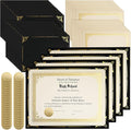 Fainne 100 Sets Certificate Paper Kit Single Sided Awards Holder by Fainne