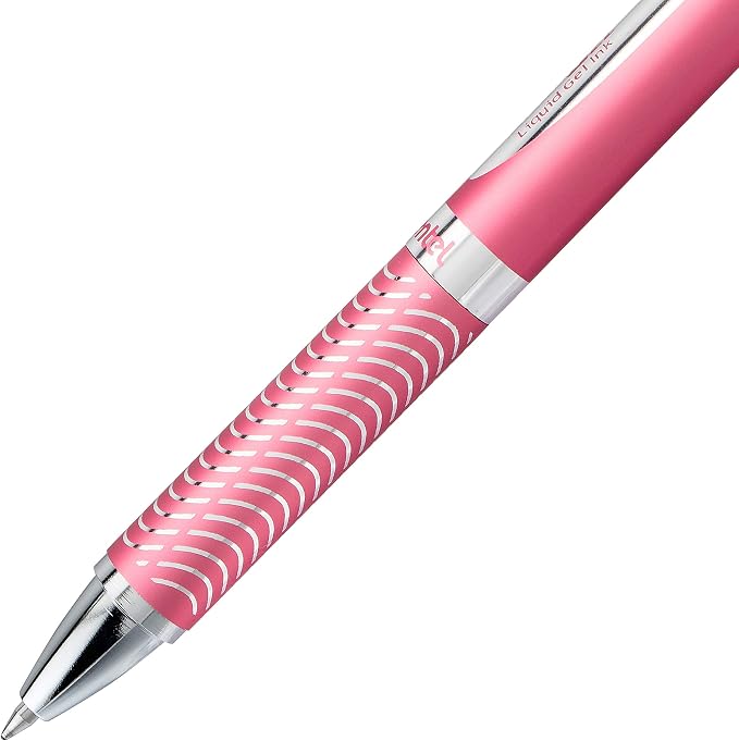 Pentel PINK BCA EnerGel Alloy RT Premium Liquid Gel Pen, Medium Line, 1 Pack - Image 5