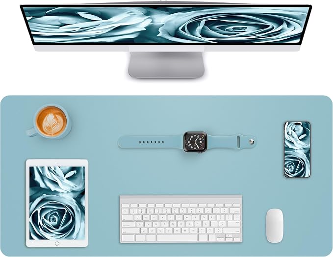 AFIING Leather Desk Pad Protector, Mouse Pad, Office Desk Mat, Non-Slip PU by AFIING