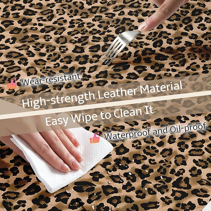Mouse Pad Leather Desk Mat Large Keyboard Cute Office Desktop Computer Laptop - Image 4