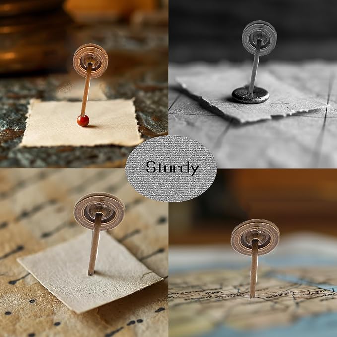 100pcs Industrial Hardware Thumb Tacks, 7/16 Inch Heavy Duty Flat Head Push Pins - Image 9