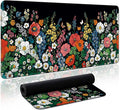 Aesthetic Desk Mat, Cute Botanical Floral Desk Pad Protector by Zotia
