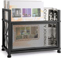 Black Magazine Holder, Metal Magazine Rack Floor, Mesh Magazine File Holder by OFIDELITY