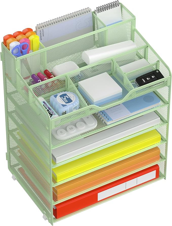Docnest 6 Tier Mesh Desk Organizer by DocNest