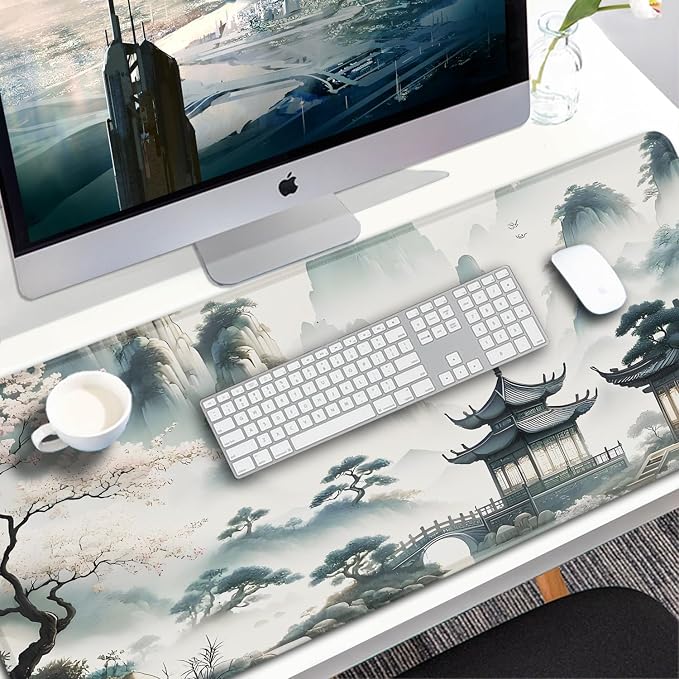 Large Gaming Mouse Pad, 31.5x15.7 inch Large Extended Computer Keyboard Mouse - Image 7