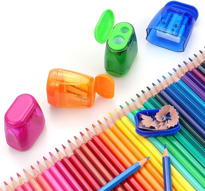 8 Pack Pencil Sharpener Manual, Double Holes - Image 7