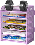 6 Tier Paper Organizer Letter Tray, Metal Mesh Paper Tray Organizer by FANXIYQ