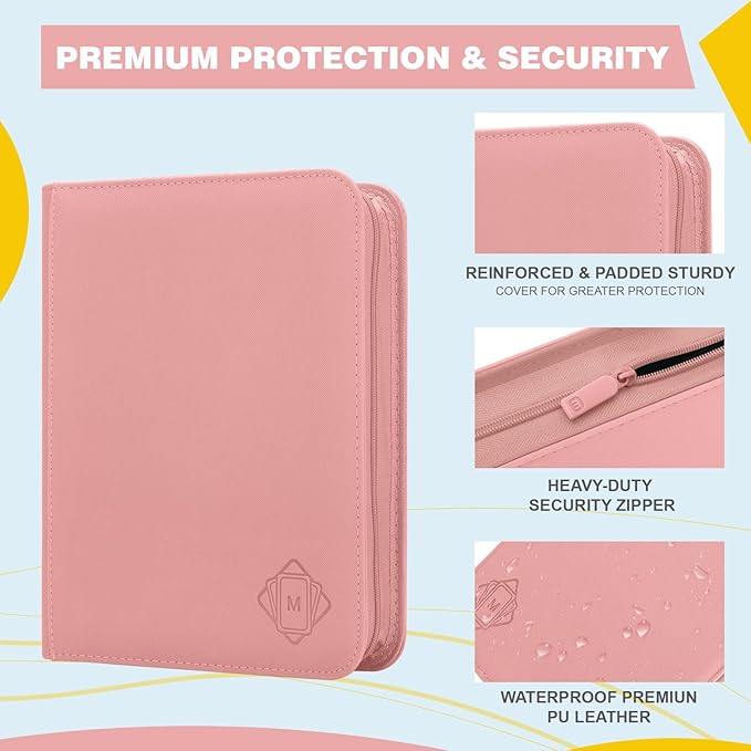 Toploader Binder, 4-Pocket Side Load Trading Card Album, Holds 128 Cards - Image 4