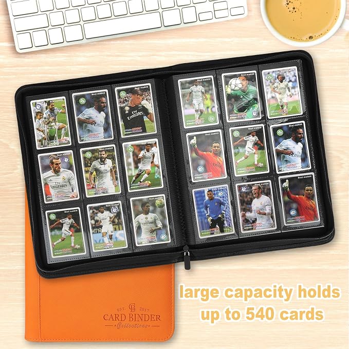 9 Pocket Card Binder, Premium Zip Trading Card Binder, 540 Double Sided Pocket - Image 4