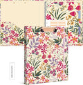Ospelelf 3 Ring Binder, 1/2 Inch, Cute Floral Binder by OspelelfOfficeSupplies