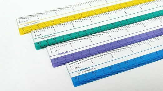 8 inch/20 cm Rulers. Pack of 12 of Premium Quality Plastic Transparent Rulers | - Image 5