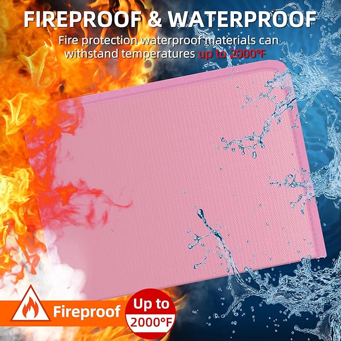 Fireproof Accordion File Organizer, Portable Expanding File Folder - Image 2