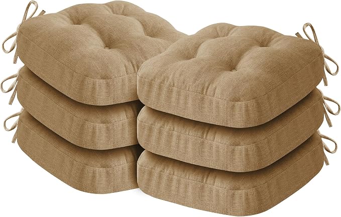 IASEAHK Chair Cushions for Dining Chairs, Dining Chair Cushions, Tufted Indoor by IASEAHK