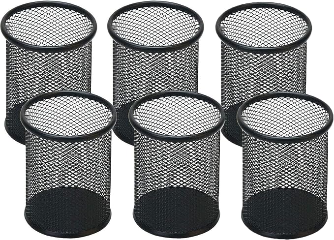 Pen Holder Pencil Holder Mesh Metal Pen Cup Holder Pencil Cup Holder by SNOWCOOLERPenHoldersforOffice
