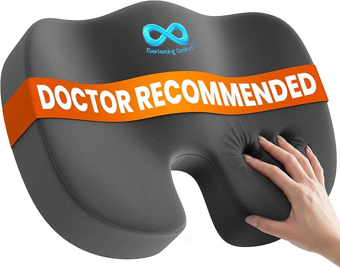 Everlasting Comfort Doctor Recommended Memory Foam Seat Cushion by EverlastingComfort