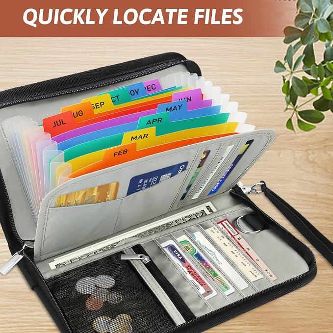 13 Pockets Receipt Coupon Organizer - Image 4