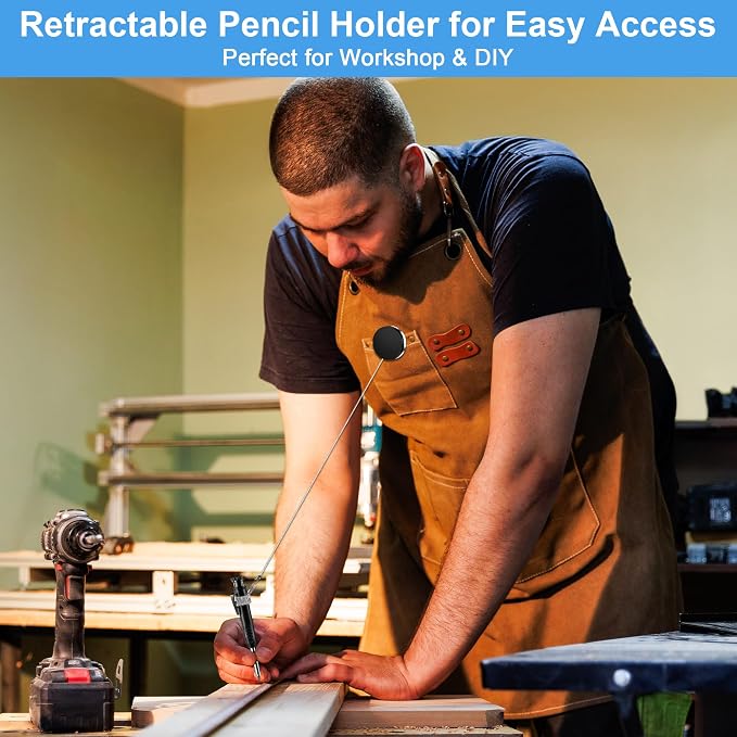 2 Pcs Heavy Duty Retractable Pull Pen Pencil Holder, 27.5 Inch Pen Lanyard - Image 2