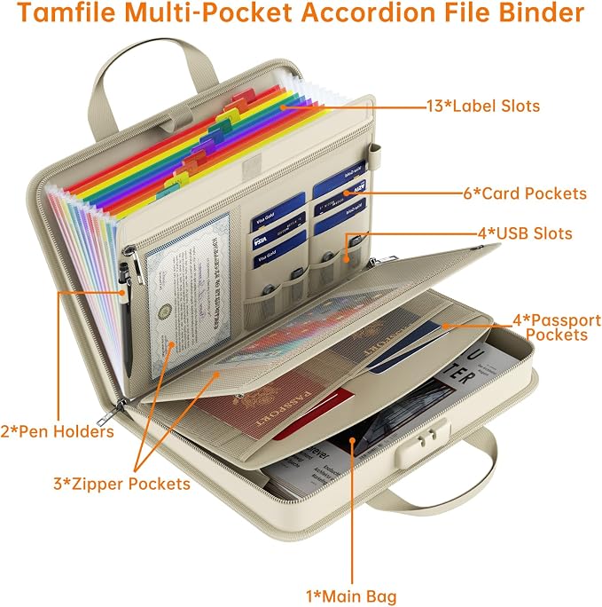 Fireproof Accordion File Organizer - Image 4