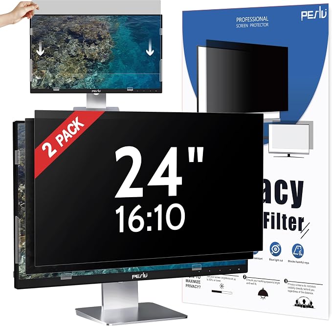 Peslv 24 Inch Privacy Screen for Computer Monitor 16:10 Aspect Ratio, Eye by peslv