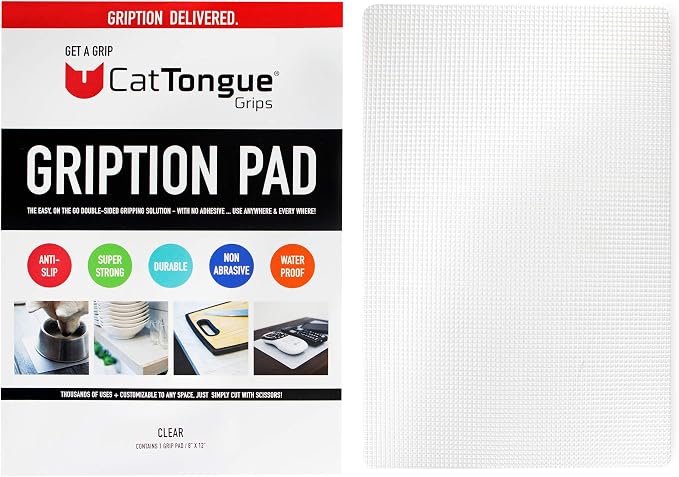 CatTongue Grips Non-Adhesive Anti-Slip Mat by CATTONGUEGRIPS