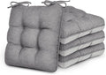 Love's cabin Memory Foam Chair Cushions Set of 4, 15.5"x15.5"x3.5" Indoor & by Lovescabin