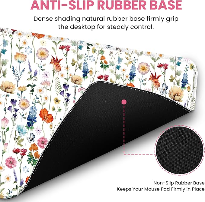 Large Mouse Pad for Desktop, Cute Desk Mat Pad Protector for Work & Gaming - Image 3