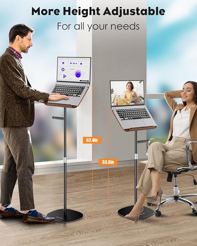 aboutool 2 in 1 Dual-use Floor Book Stand & Desktop Book Stand, Height - Image 5
