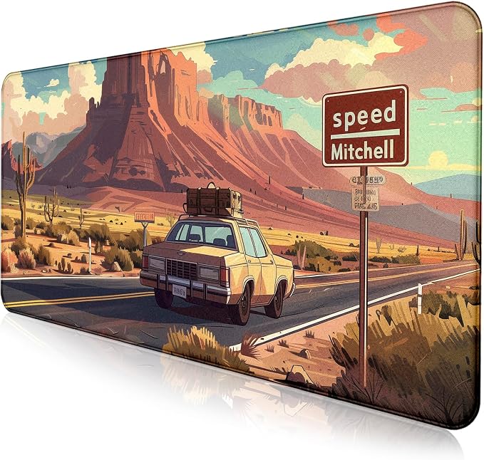 Natural Mountain View Gaming Computer Keyboard Pad, Computer Mouse Pad | Large by LQFIWSS