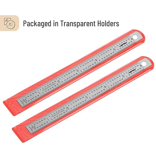 Mr. Pen- Machinist Ruler, 6 Inch, 2 Pack, Stainless Steel Imperial | Precision - Image 4