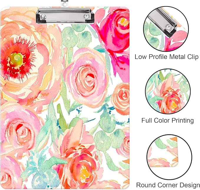 Fashion Clipboard, A4 Letter Size Wooden Decorative Clipboards - Image 4