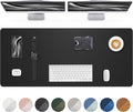 AFIING Leather Desk Protector, Large Mouse Pad, Non-Slip Blotter, Waterproof by AFIING