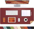 AFIING Cork Desk Mat, 31.5" x 17", Leather Desk pad | Dual-Sided Cork & PU by AFIING