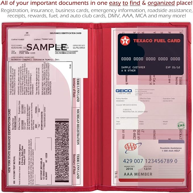 Auto Insurance and Registration Card Holder - Image 4