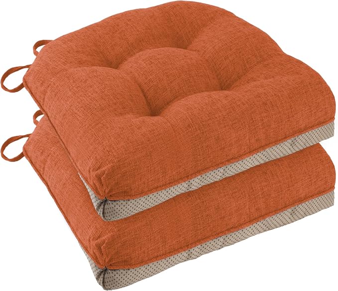 Chair Cushions for Dining Chairs 2 Pack, by FlyGulls